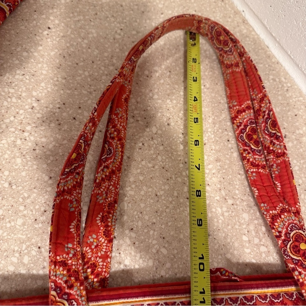 Vera Bradley Villager Toggle Closure 2 Pockets, Paprika, Large Tote Shoulder Bag - Picture 14 of 15